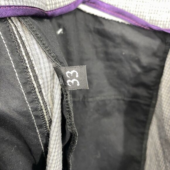 Ballin X-Waist Mens Pants 33x32 Lightweight Gray Patterned Casual Comfort - Picture 11 of 13